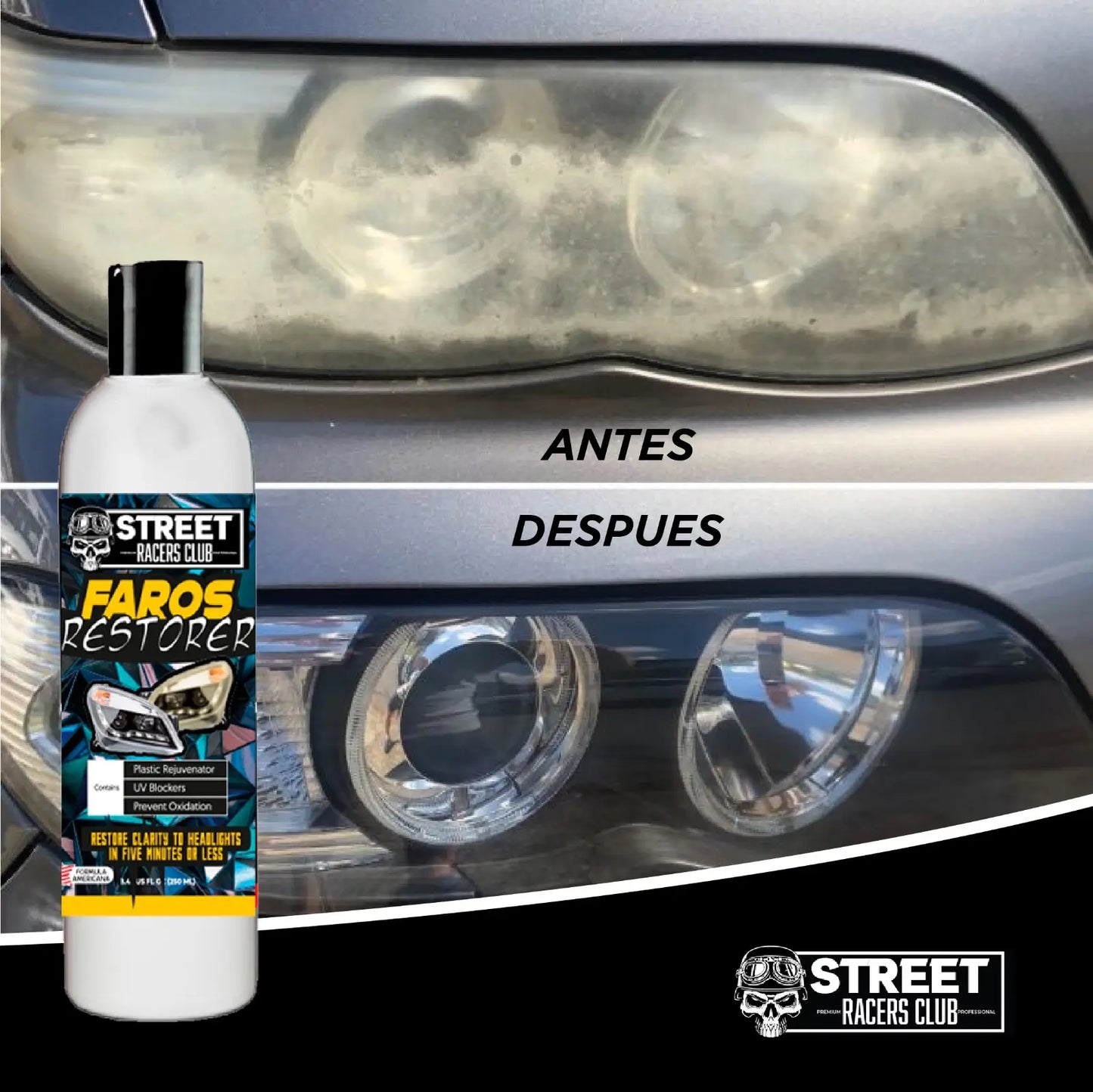 Farol Restorer Premium, Todo tipo de vehículos 250 ML