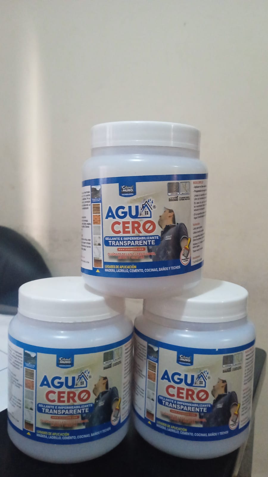 AGUA-CERO IMPERMEABILIZANTE INVISIBLE EXTRA FUERTE x 520 GR