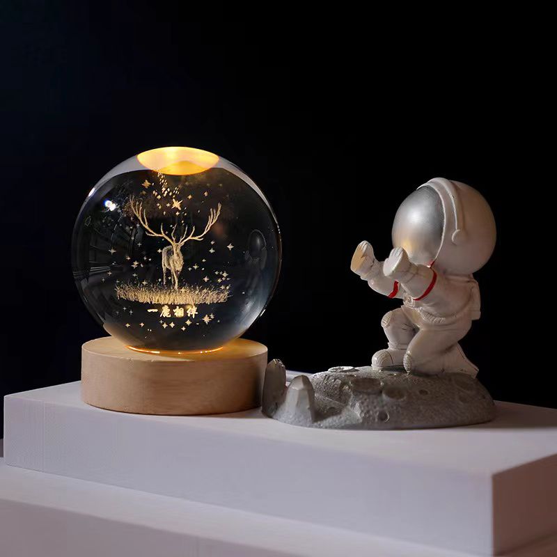 Lampara Bola de Cristal led 3D OFERTA!