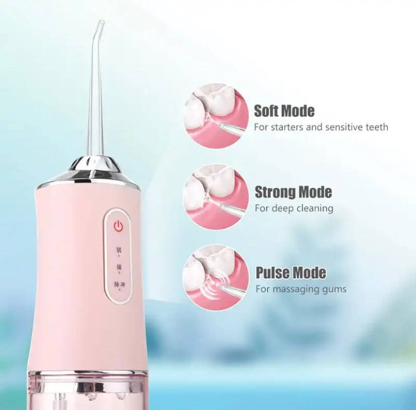 IRRIGADOR PROFESIONAL ORAL ANTISARRO RECARGABLE 4 BOQUILLAS ¡SUPER PROMO!